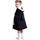 Noxxiez - Hoodie Deken - Panda - Sherpa Fleece