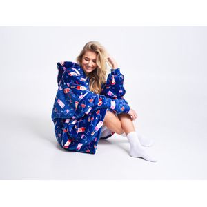 Noxxiez Hoodie Deken XL - Wijn