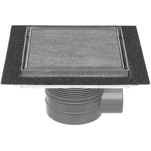 Easy drain - Aqua Plus Quattro - Vloerput - RVS - Betegelbaar Rooster