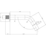 Toiletkraan best design solo voor wandbevestiging 15,8 cm chroom