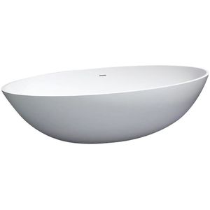 Vrijstaand Bad Solid New-Stone Mat Wit 180X85X52Cm