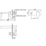 Wastafelkraan best design a-line wandmodel inbouw