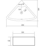Fonteinset best design floor one pack hoekmodel 32.5x32.5 cm