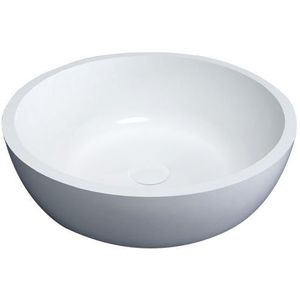 Waskom best design astoria opbouw glans wit 42 cm solid surface