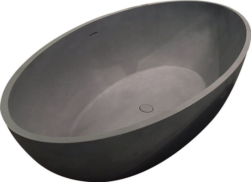 Best Design - New Stone Lava - Vrijstaand Bad - Lava Grijs - Solid Surface