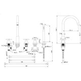 Best Design Badrandkraan New Jax 5-Gats Kruisgreep