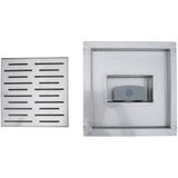 Doucheput Best Design N-square met Flens 15x15x7.7 cm Rvs