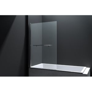 Best Design - Erico Badwand - Helder Glas - Chroom - 80x140cm