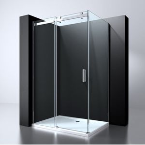 Douchecabine Erico Rechthoek Schuifdeur & Wand 120X90X200Cm Nano Glas 8Mm