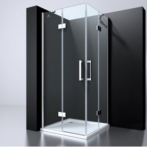 Best Design Erico Q4 vierkant hoekinstap 90x90x195cm NANO glas 6mm 4000100