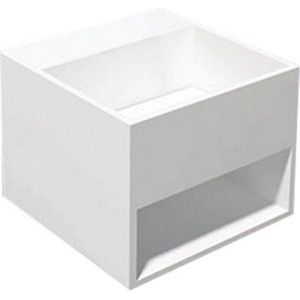 Wastafel Best Design Buq-30 Just Solid 32.5x32.5x25 cm Mat Wit