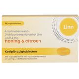 Linn Keelpijn Zuigtabletten Honing & Citroen 24 tabletten