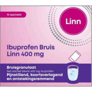 Linn Ibuprofen Bruisgranulaat 400mg - 1 x 10 stuks