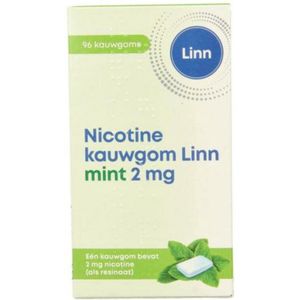 Nicotine Kauwgom Linn - Mint - 2 mg - Geneesmiddel