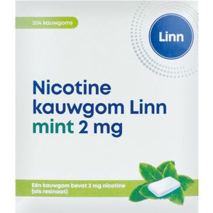 Linn Nicotine Kauwgom 2mg Mint  204 stuks in blisterverpakking