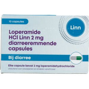 Linn Diarreeremmer Loperamide 2mg 10 capsules