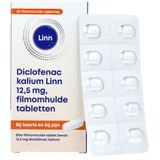Diclofenac Kalium - Pijnstiller - 12.5mg - Filmomhulde Tabletten - 20 Stuks