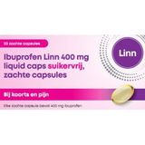 Ibuprofen - Liquid Capsules - 400mg - Suikervrij - 20 Stuks