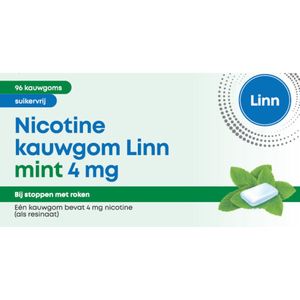 Linn - Nicotine Kauwgom - Mint - 4mg - 96 Stuks