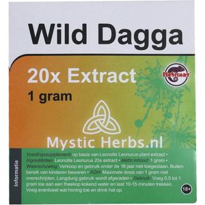 Wild Dagga 20X Extract - 1 gram