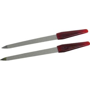 Hair Mode - Metalen Nagelvijlen - Rood - 2 Stuks - Hoogwaardig Metaal