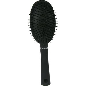 Hair Mode - Ovale Haarborstel - Groot - Zwart - Kunststof