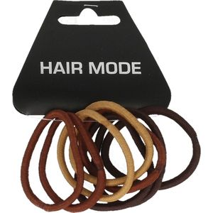 Hair Mode - Endless Elastiek - Bruin - 8 Stuks