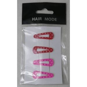 Hair mode klik klak rood/roze  4ST