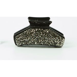 Haarklem hoog strass grijs