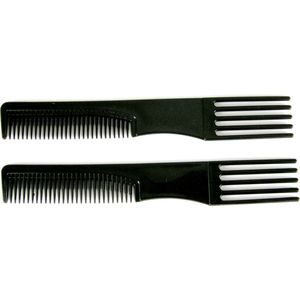 Afro kam 2 ledig  zwart 2 stuks.