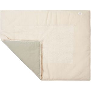 Koeka boxkleed Faro warm white/sage 75x95