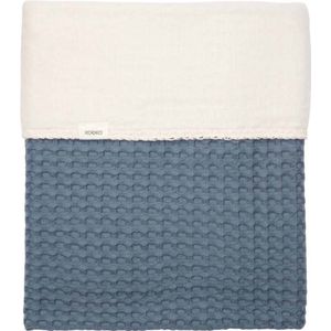 Koeka - Amsterdam - Wiegdeken - Bluestone - 100x75 cm - Katoen Fleece Wafel