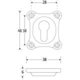 Set van Twee PC-Platen - Messing - Ongelakt - Mi Satori Collectie
