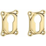 Set van Twee PC-Platen - Messing - Ongelakt - Mi Satori Collectie