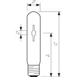 Philips Lighting - CDO-TT 70W/828 - Ontladingslamp - Wit - Keramiek