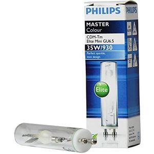 Philips Ceramic metal halide (CMH) light bulb Meesterkleur cdm-tm elite mini 35w/930 gu6.5 GU6.5