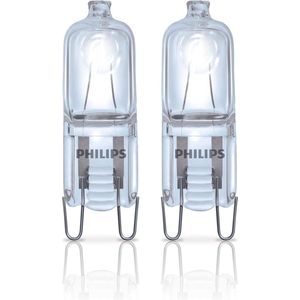 Philips G9 Halogeenlamp 28W - 370lm 230V - Halogeen Lampjes Insteek - Warm Wit Licht - Dimbaar - Per 2 Halogeenlampen