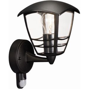 Philips Creek buitenwandlamp - met sensor - zwart