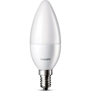 Philips LED Kaarslamp Mat 3W (25W) E14 Warmwit