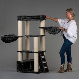 Krabpaal Voor Grote Katten Corner Coon Donkergrijs Antraciet van RHRQuality