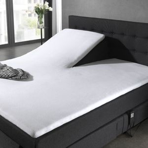 Dreamhouse Splittopper Molton Hoeslaken - Hoeslakenbadstof - 120/140x200 - Wit