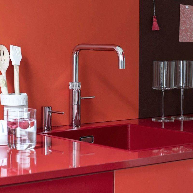 Quooker Fusion Square Kokendwaterkraan met Combi Reservoir 22FSCHR, chroom
