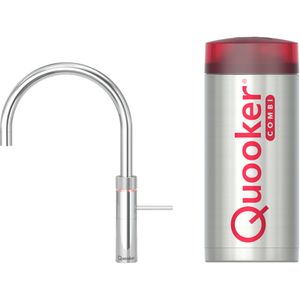 Quooker Fusion round met COMBI+ boiler 3-in-1 kokend water kraan Chroom