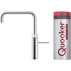 Quooker Fusion Square Kokendwaterkraan - U uitloop - PRO3 VAQ Reservoir - RVS - 3 in 1