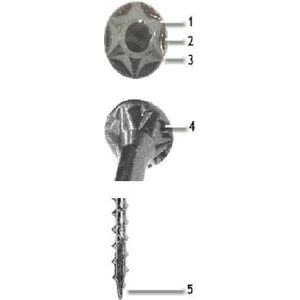 WOFIX UNIVERSELE SCHROEVEN | 4 X 25 | DOOS 200 STUKS