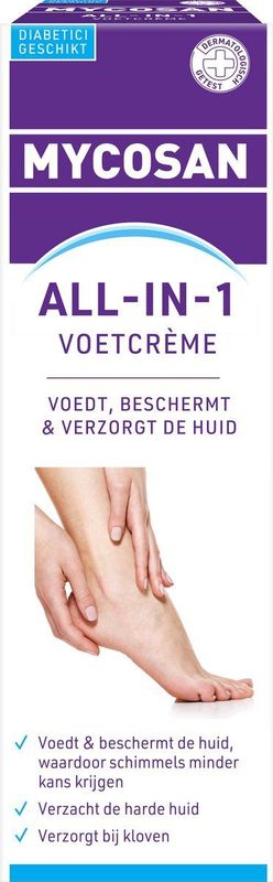 Mycosan - Voetcrème - All-in-1 - Verzorging - Hydraterend - Dermatologisch Getest