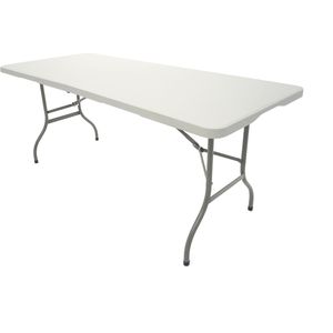Klaptafel - Wit - Kunststof - Voor 8 Personen
