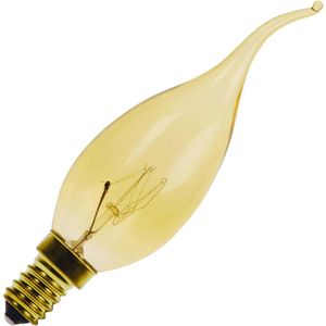 Gloeilamp - Goud - Kaarslamp Tip - E14 Fitting - 25W - 35mm