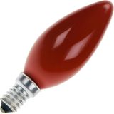 Schiefer - Kaarsvormige Gloeilamp - Rood - E14 - 25W - 100 Lumen