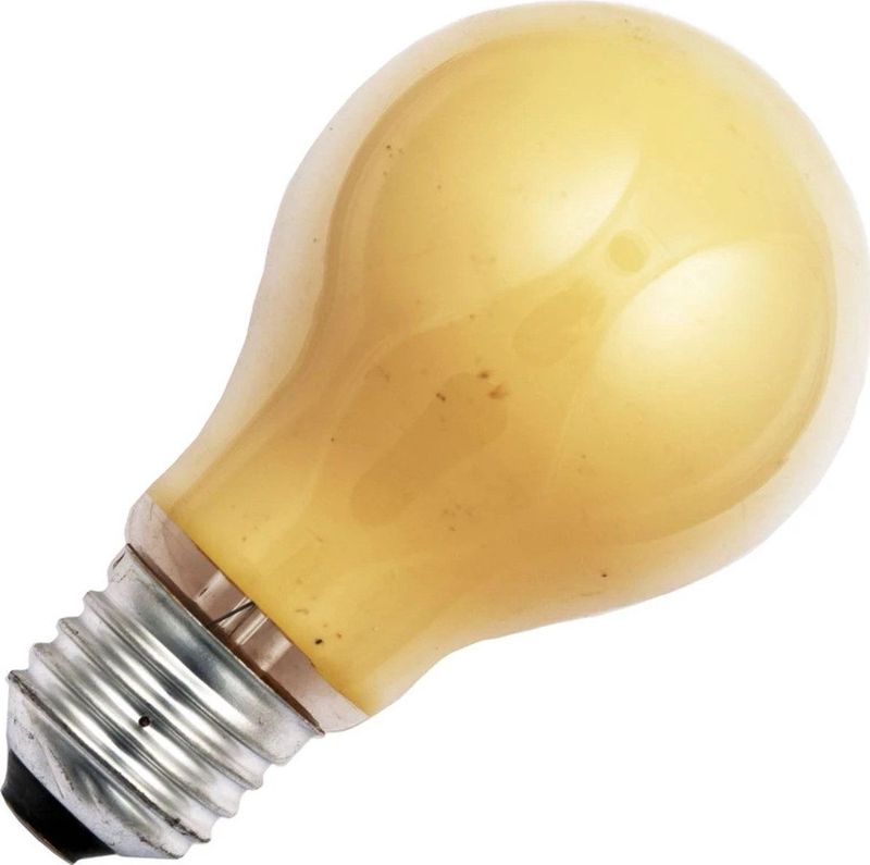 Schiefer - Peervormige Lamp - Geel - 25W - E27 Fitting - Helder